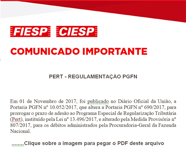 ComunicadoImportante-PERT-REGULAMENTACAO-PGFN
